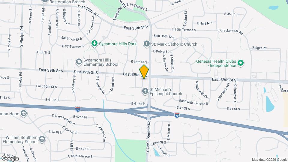 3909 S Summit Ridge Dr Map and Location Details