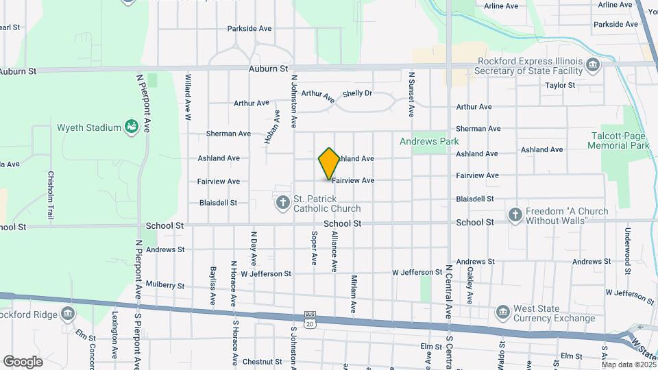 624 Alliance Ave Map and Location Details