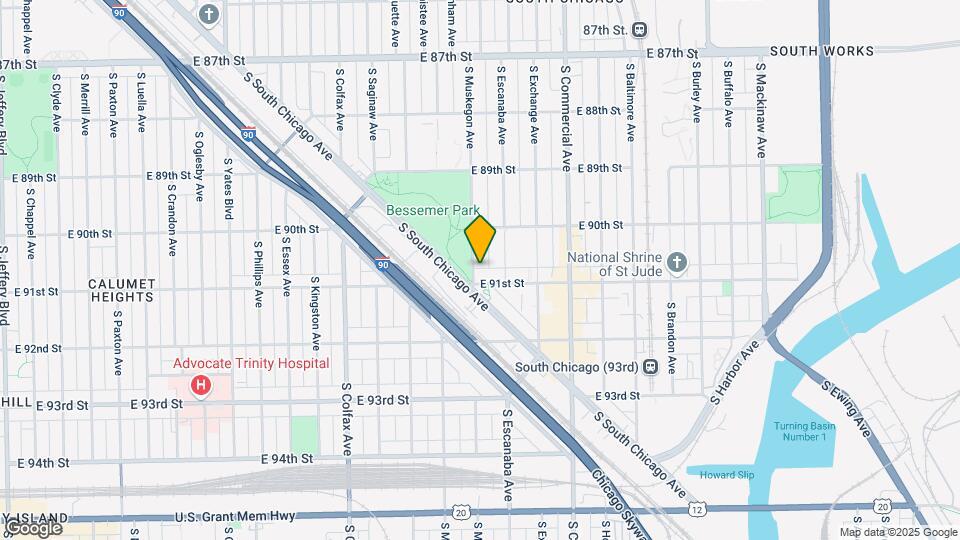 2838 E 91st St Map and Location Details
