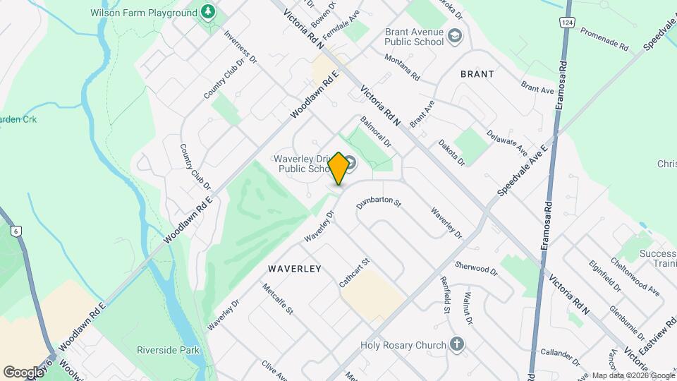 126 Waverley Dr Map and Location Details