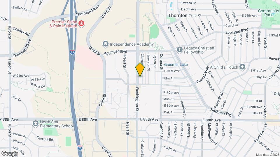 9041 Clarkson St Map and Location Details