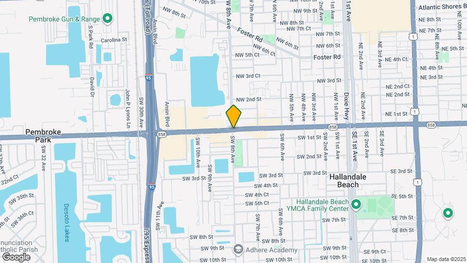 1 SW 8th Ave Map and Location Details