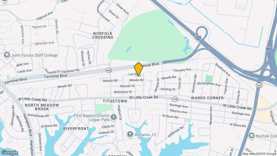 818 Meads Rd Map and Location Details