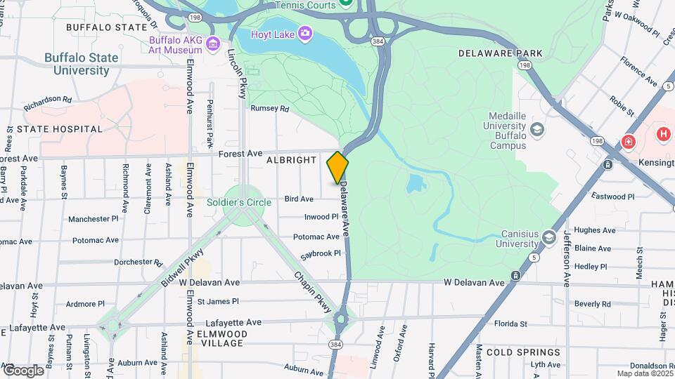 1560 Delaware Ave Mapa y Detalles de la Ubicación