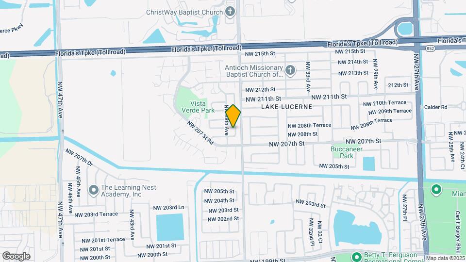 20780 NW 37th Ct Map and Location Details