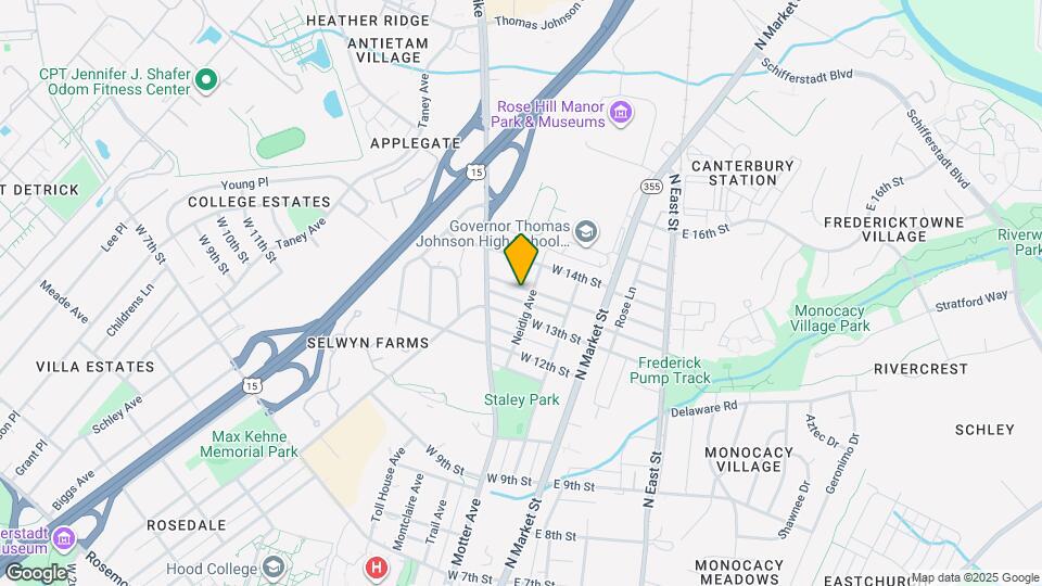 102 Frederick Ave Map and Location Details