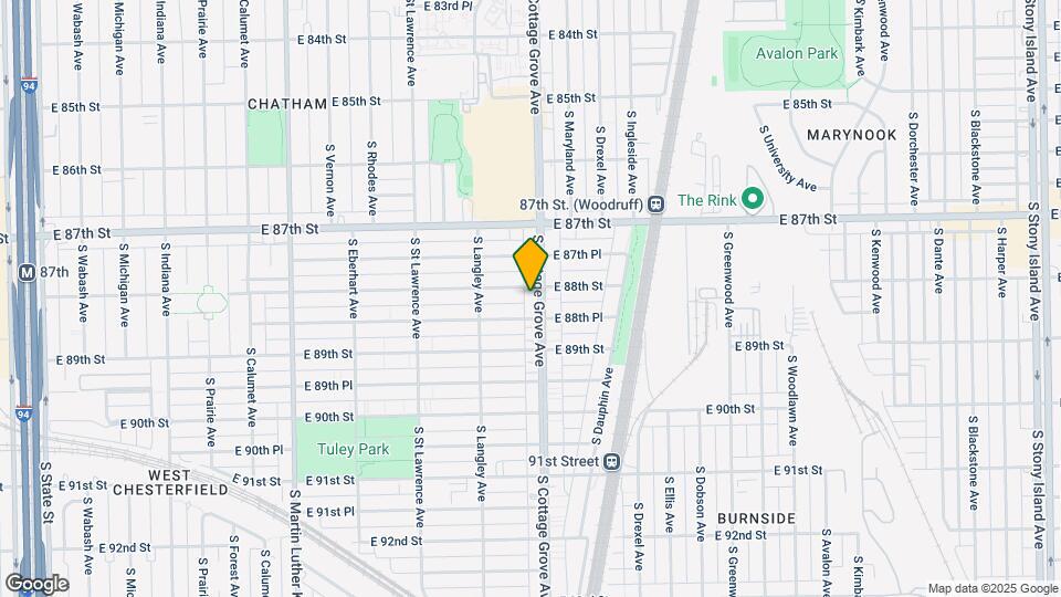 8806 S Cottage Grove Ave Mapa y Detalles de la Ubicación