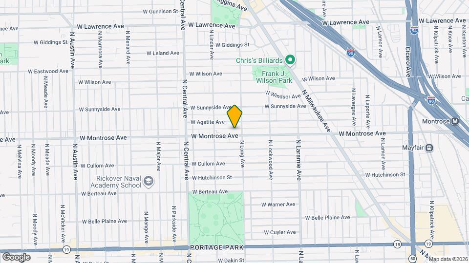 5414 W Montrose Ave Map and Location Details