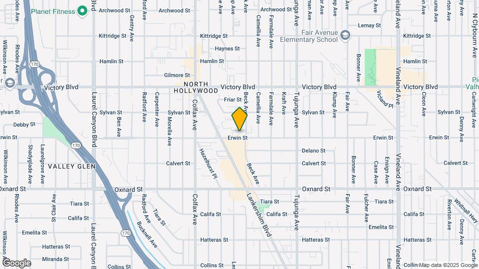 11551 Erwin St Map and Location Details