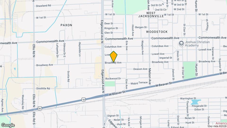 3512 Broadway Ave Map and Location Details