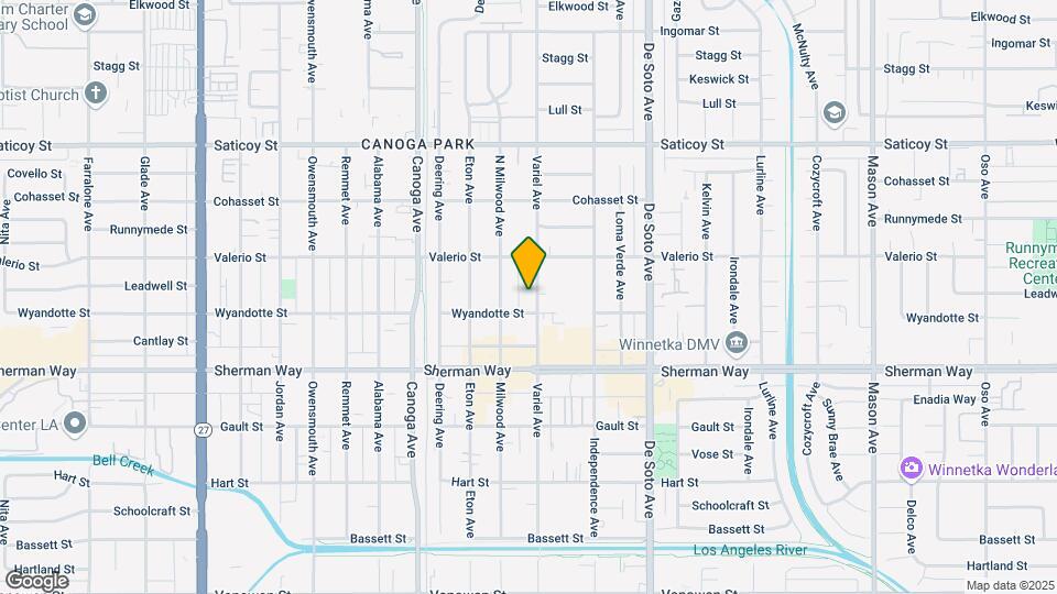7319 Variel Ave Map and Location Details