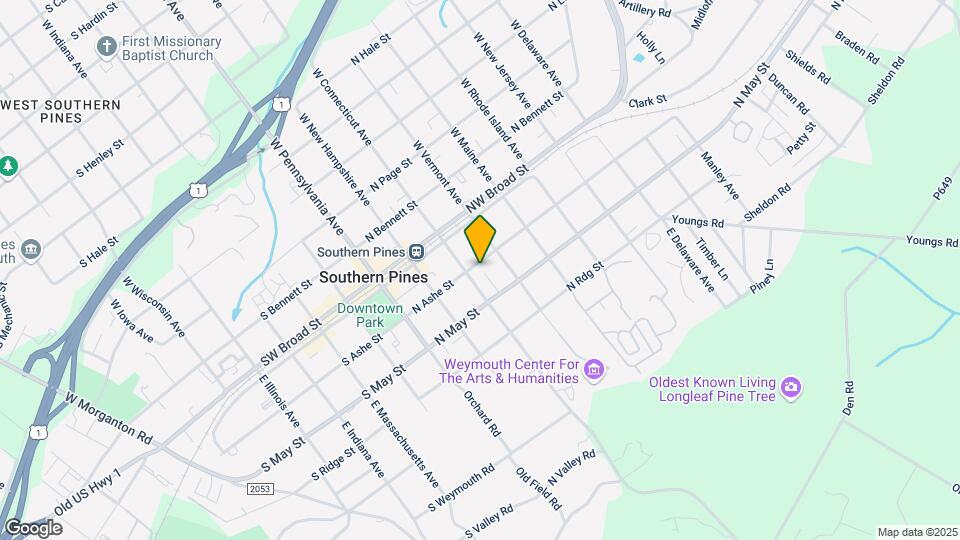 325 N Ashe St Map and Location Details