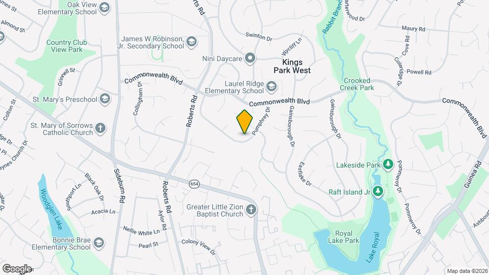 5134 Pumphrey Dr Map and Location Details