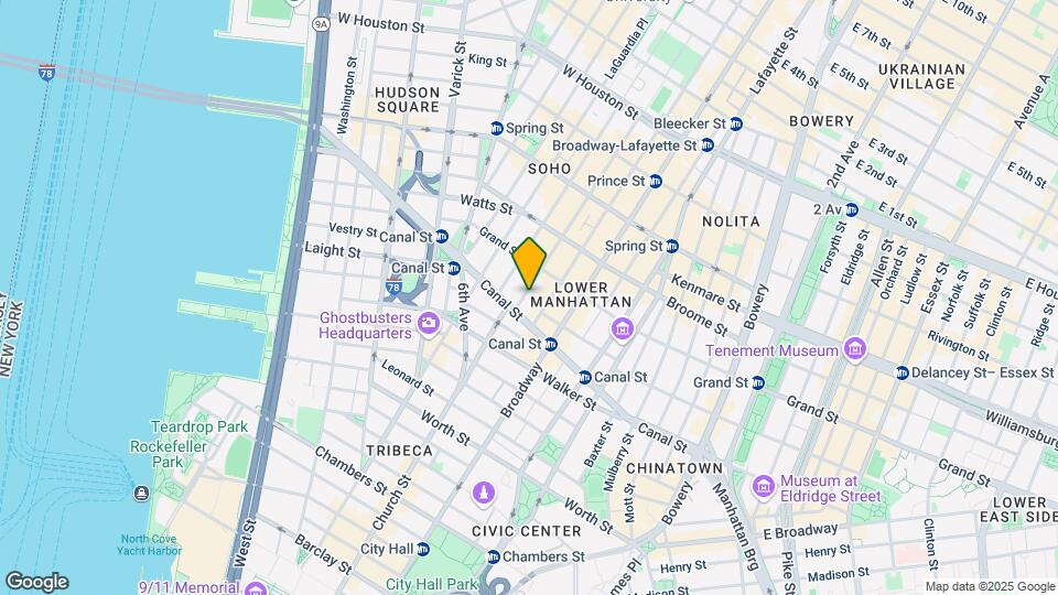 12 Greene St Mapa y Detalles de la Ubicación