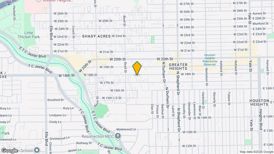 954 W 18th St Map and Location Details