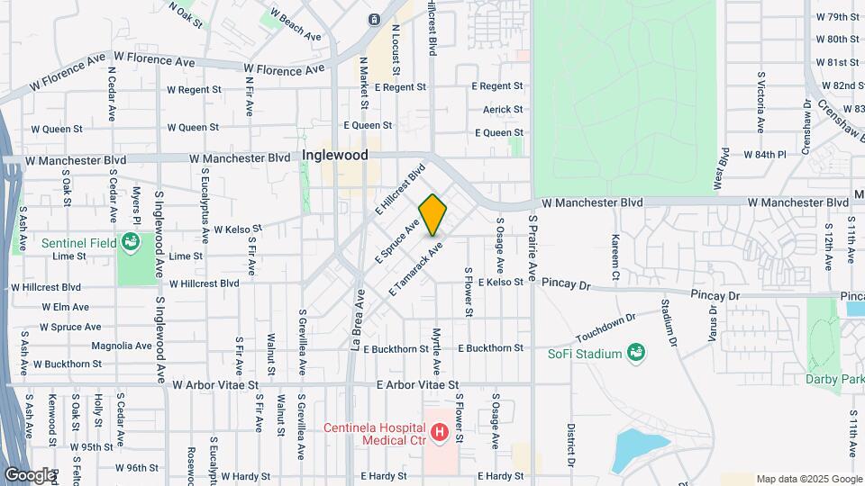 327 E Tamarack Ave Map and Location Details