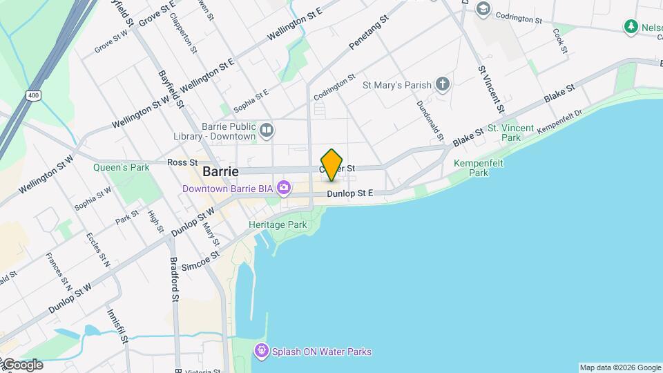 150 Dunlop St E, Unit 1203 Map and Location Details