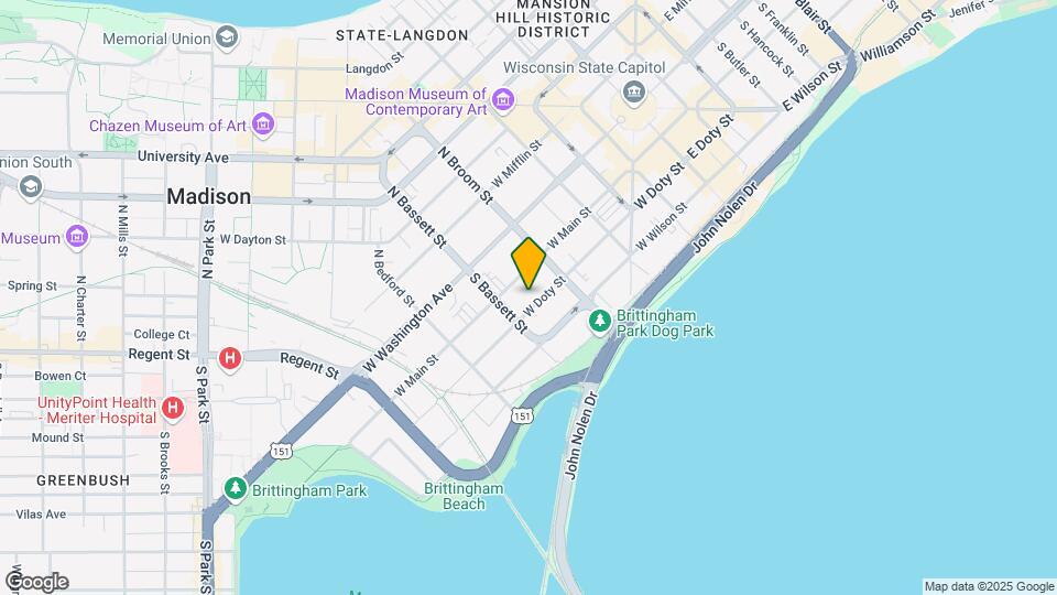 436 W Doty St Mapa y Detalles de la Ubicación