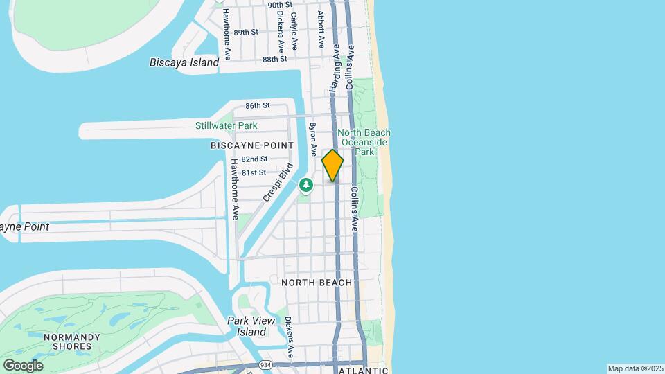 8040 Harding Ave Map and Location Details