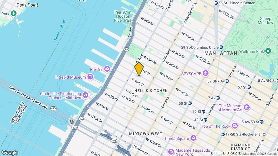 538 W 50th St Mapa y Detalles de la Ubicación