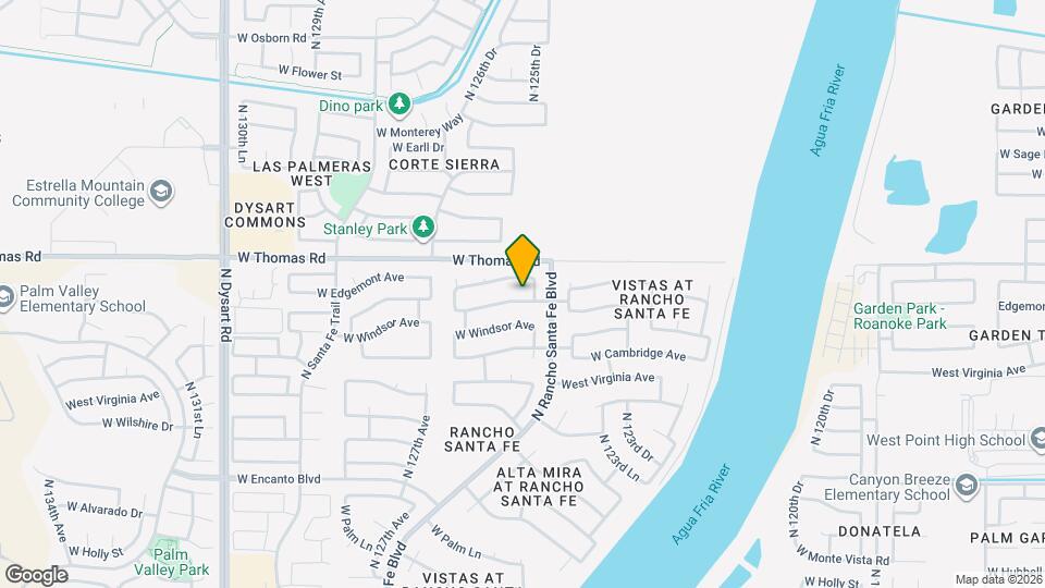 12528 W Roanoke Ave Mapa y Detalles de la Ubicación