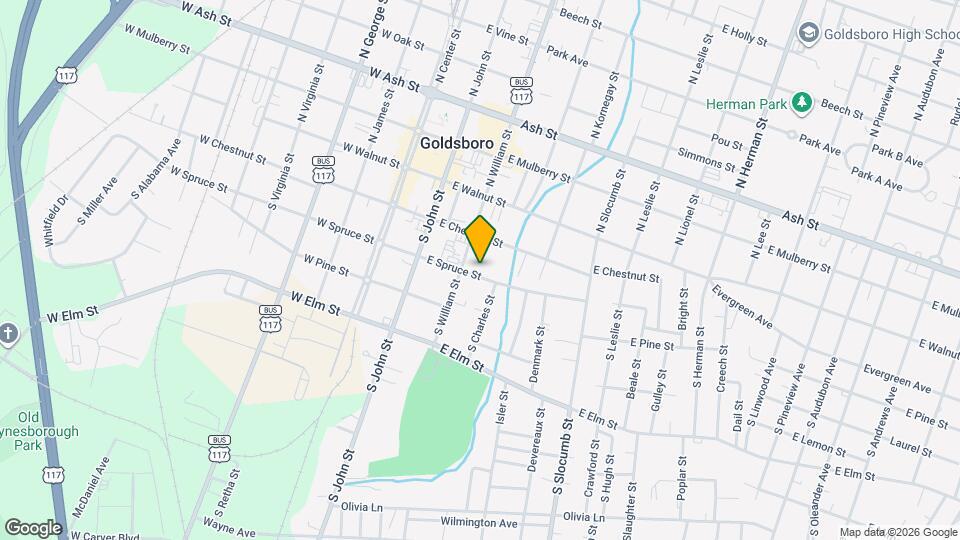 309 E Spruce St Map and Location Details