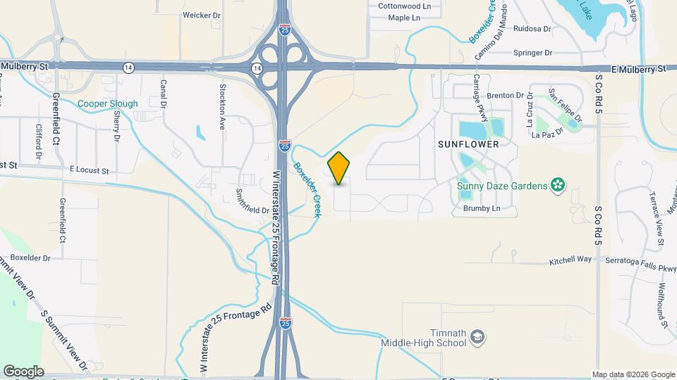 Gorgeous 4-Bed 2-Bath home Fort Collins, CO! Map and Location Details
