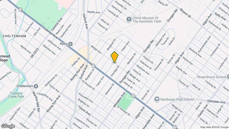 7347 Tabor Ave Mapa y Detalles de la Ubicación