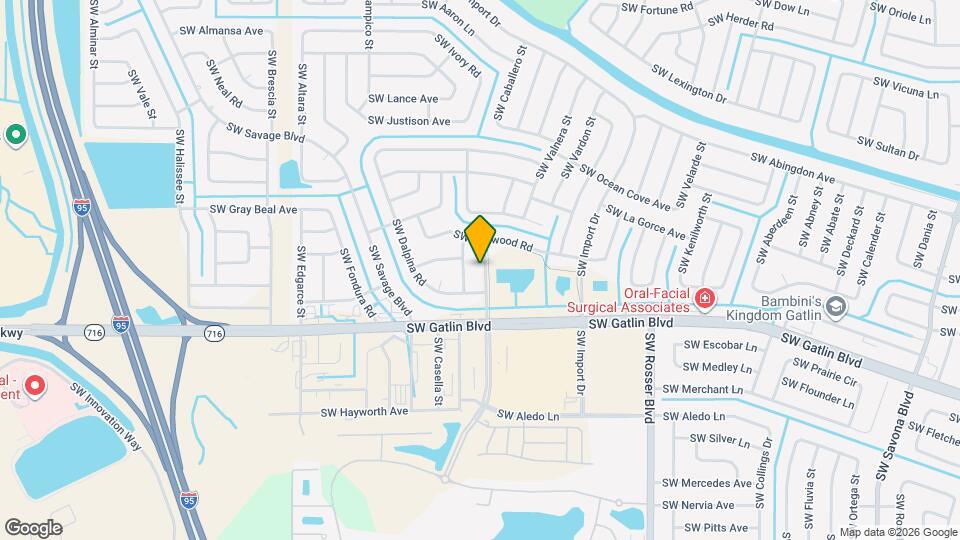 2542 SW Kensington St Mapa y Detalles de la Ubicación