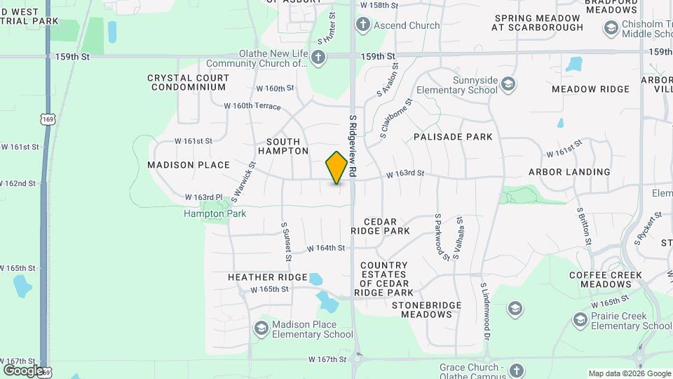 16316 S Hunter St Map and Location Details