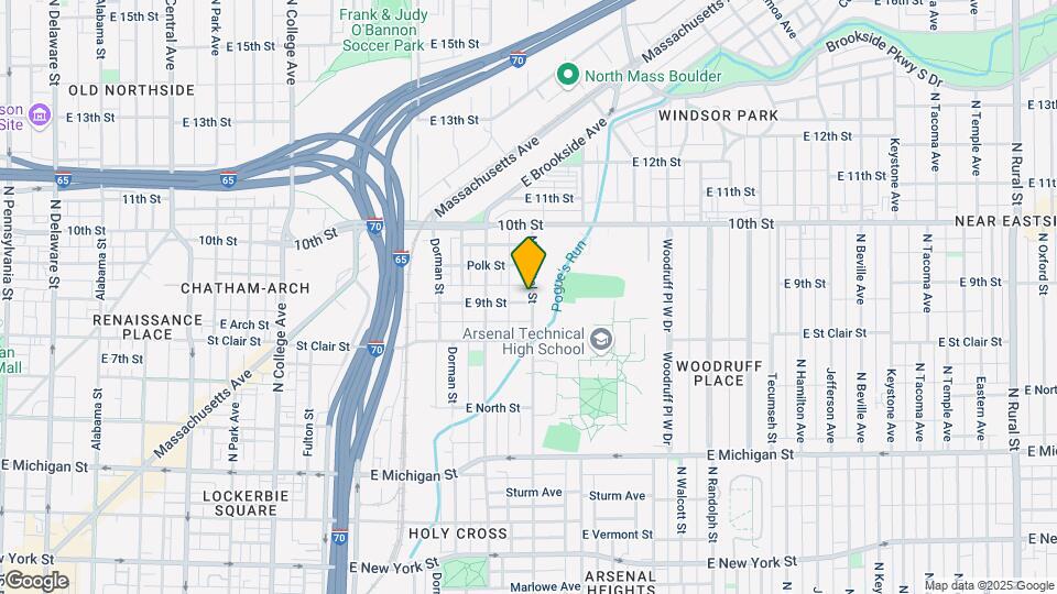 1324 E 9th St Map and Location Details