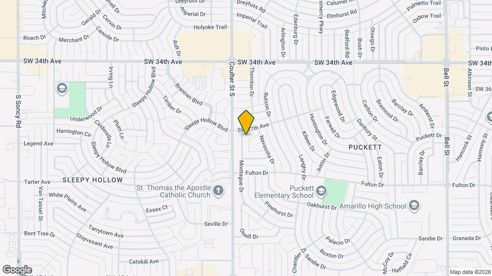 3703 Montague Dr Mapa y Detalles de la Ubicación