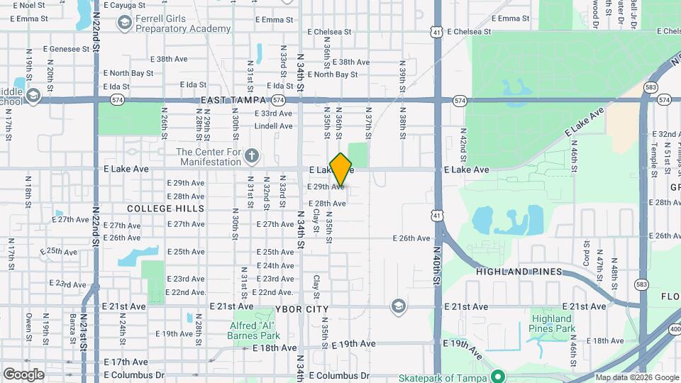 3507 E 29th Ave Map and Location Details