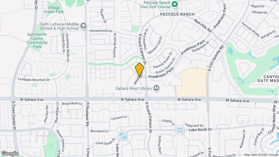 2100 Storkspur Way Map and Location Details