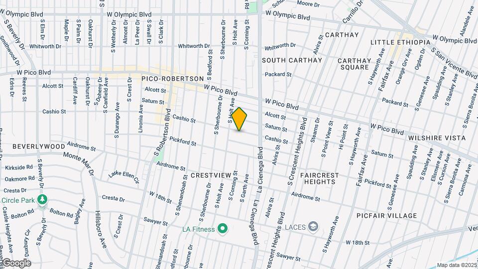 8550 Cashio St Map and Location Details