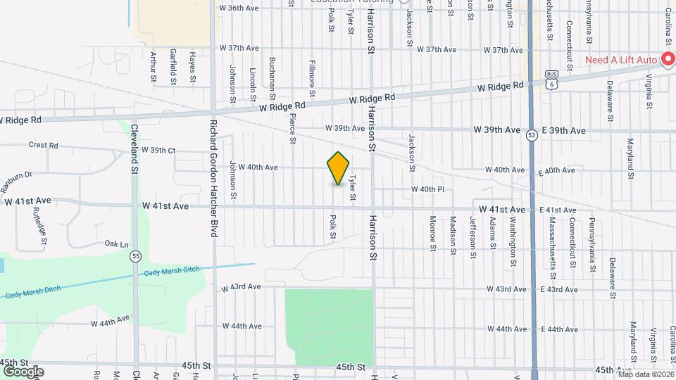 4053 Polk St Map and Location Details