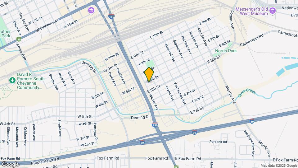 207 E 6th St Map and Location Details