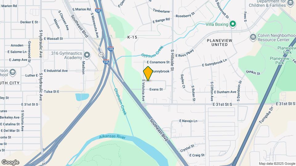 2923 Evans St Map and Location Details
