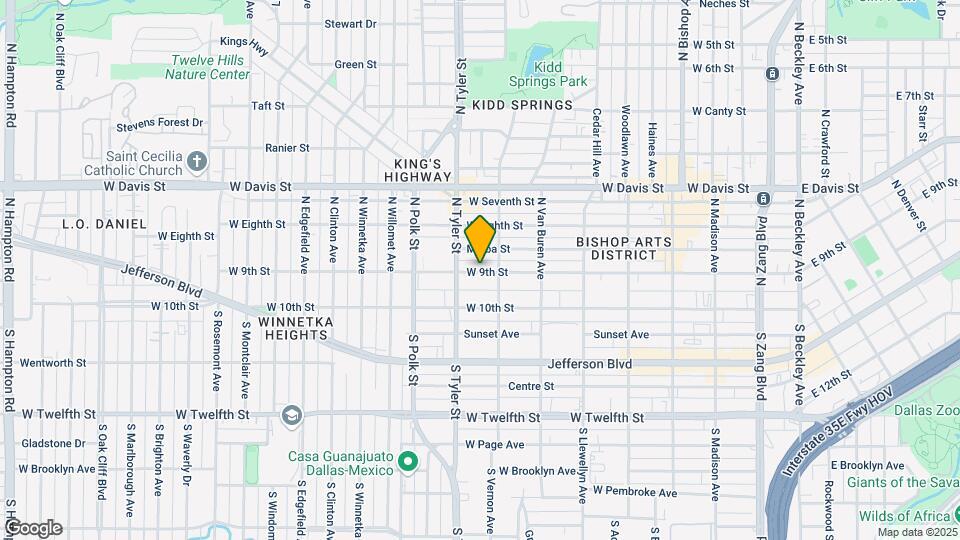 815 W 9th St Map and Location Details