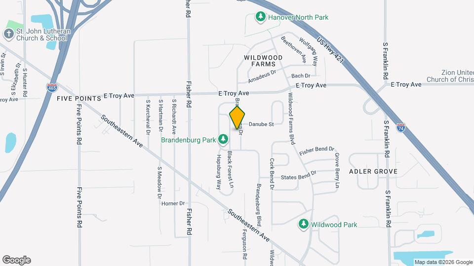 3146 Brandenburg Dr Map and Location Details