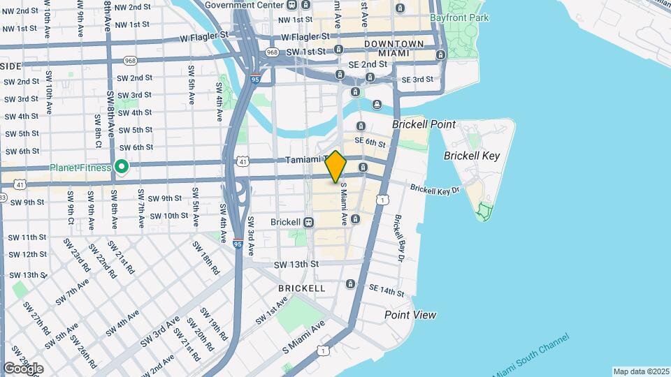 45 SW 9th St, Unit 4706 Map and Location Details