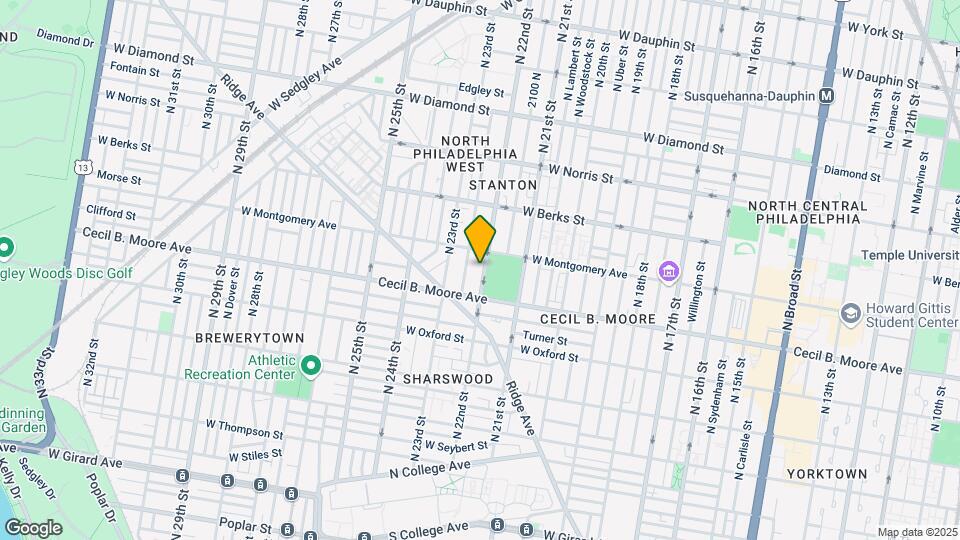 1730 N 22nd St Map and Location Details