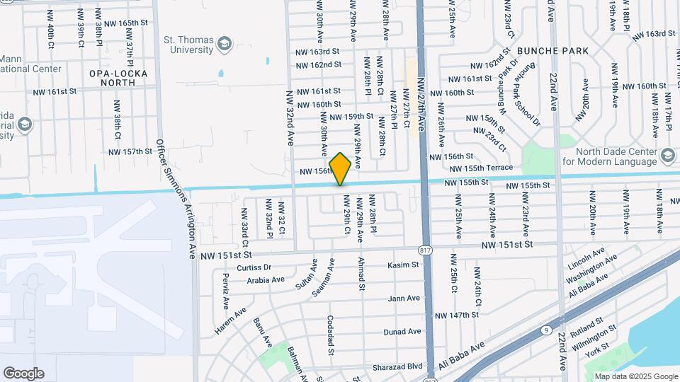 2951 NW 154th Terrace Mapa y Detalles de la Ubicación