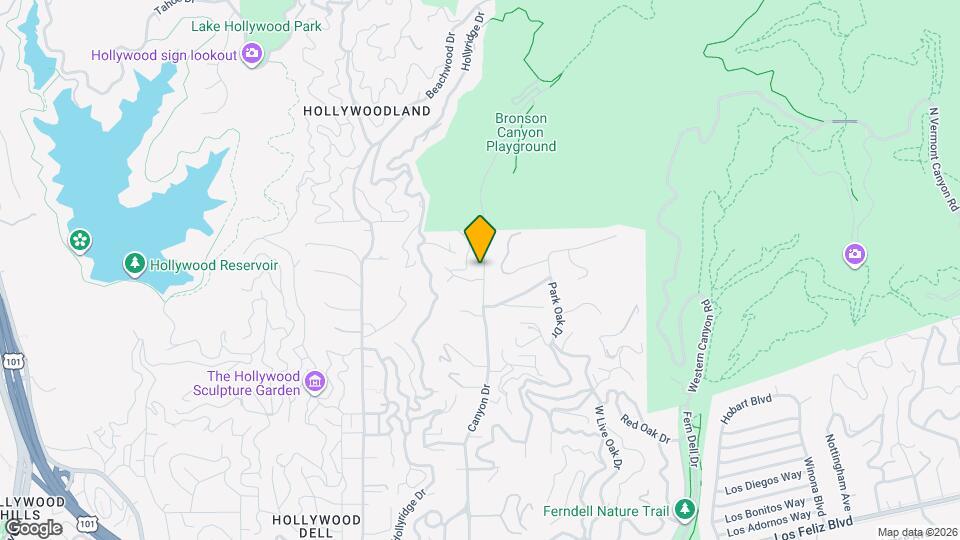 2615 Canyon Dr Map and Location Details