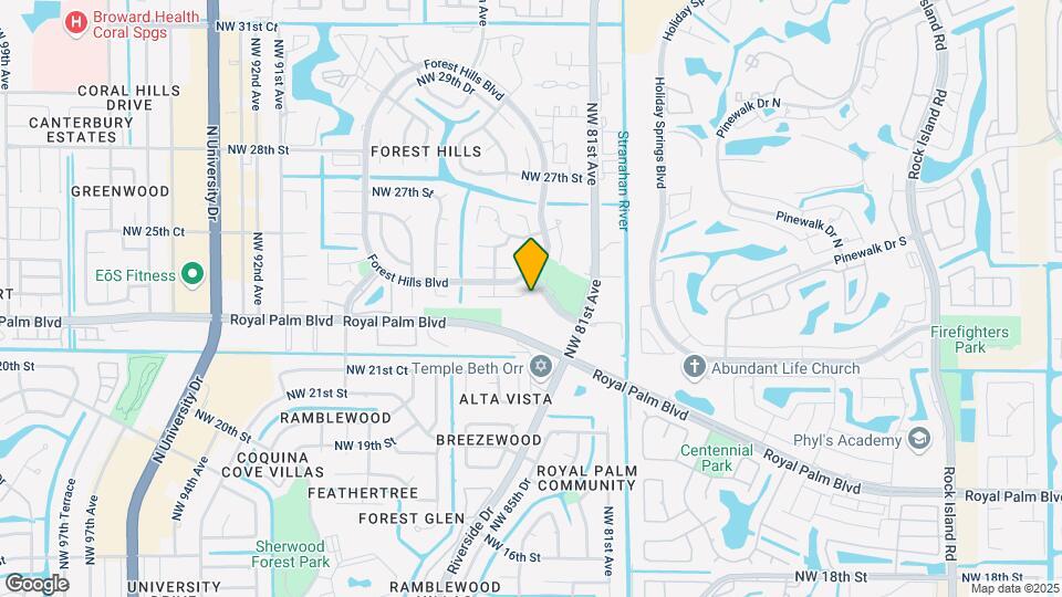 8382 NW 23rd Manor Map and Location Details