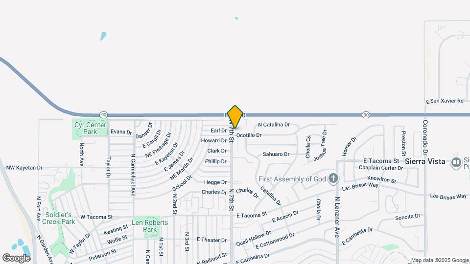 825 Ocotillo Dr Map and Location Details