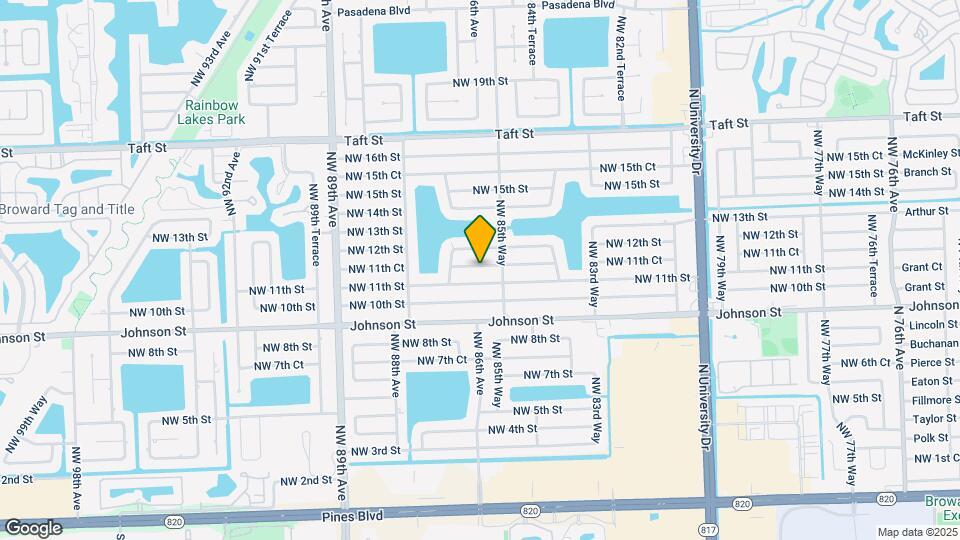 8580 NW 11th Ct Map and Location Details