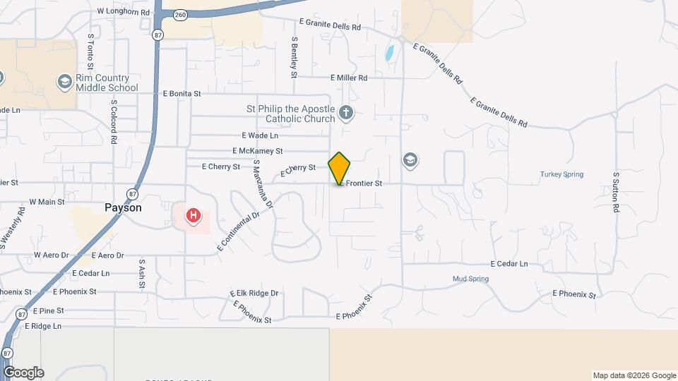 801 E Frontier St Map and Location Details