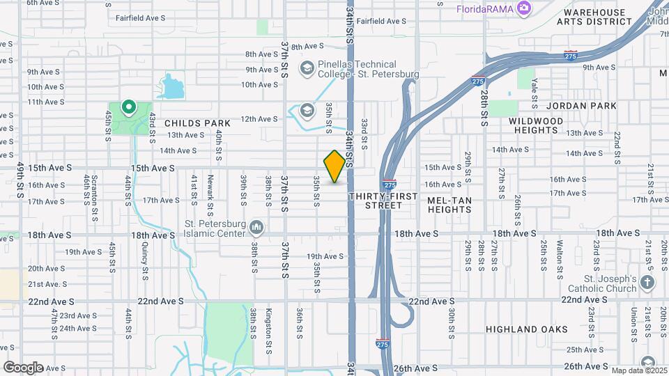 3440 16th Ave S Map and Location Details