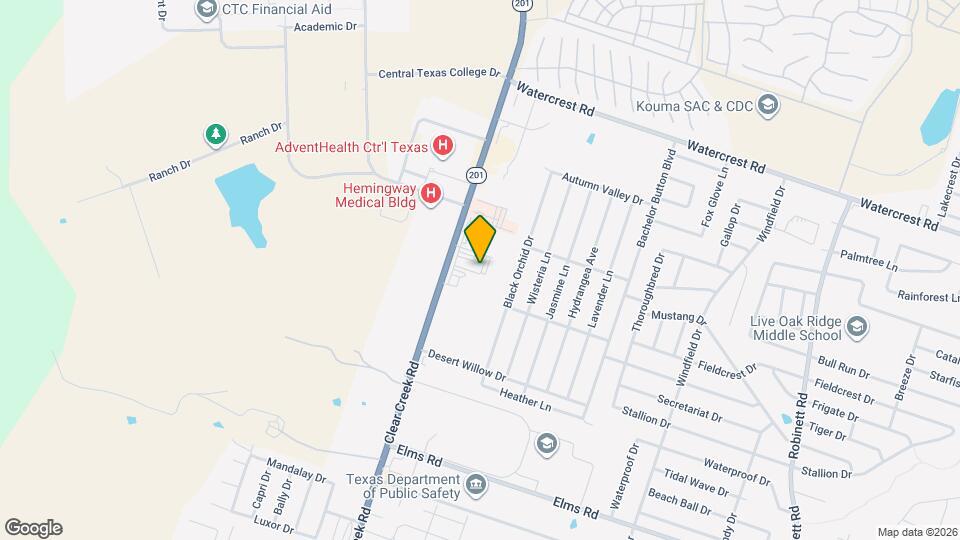 2710 S Clear Creek Rd Map and Location Details